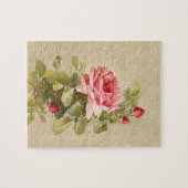 Elegant roze rozen legpuzzel (Horizontaal)