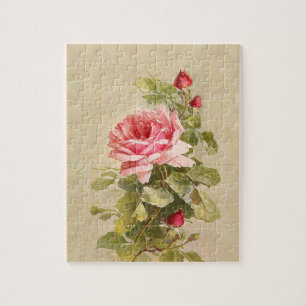 Elegant roze rozen legpuzzel