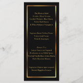 Elegant roze Rozen - Menu (Achterkant)