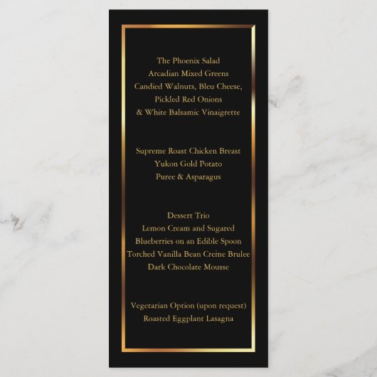 Elegant roze Rozen - Menu (Achterkant)