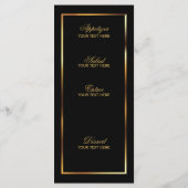 Elegant roze Rozen - Menu (Achterkant)