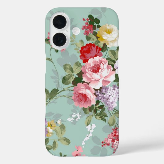Elegant Roze Rozen Patroon Case-Mate iPhone Case (Achterkant)