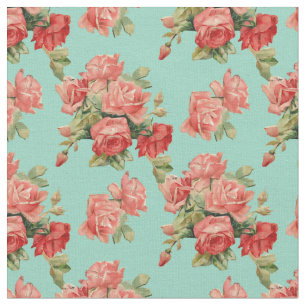 Elegant Roze Rozen Patroon Stof