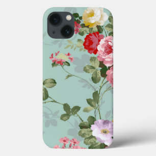 Elegant roze rozen rozen Patroon Hoesje-Mate i iPhone 13 Hoesje