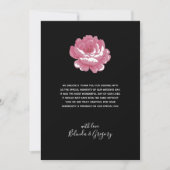 Elegant roze  Rozen Weddenschap Hartelijk dank Bedankkaart (Voorkant)