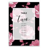 Elegant roze Rozen Weddenschappen Kaart (Achterkant)