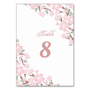 Elegant roze Sakura Cherry Blossom Flower Wedding Kaart