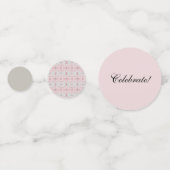 Elegant roze scrollen confetti (Achterkanten)