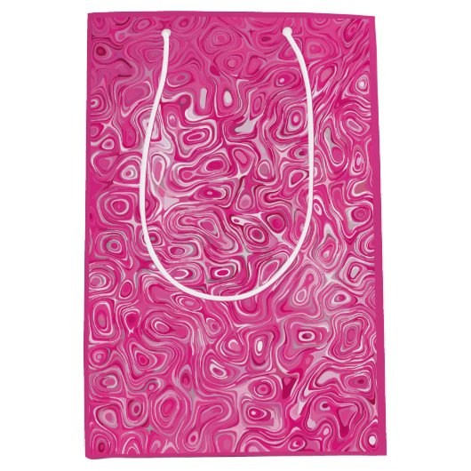 Elegant roze snoep marmeren textuur abstract moder medium cadeauzakje (Voorkant)