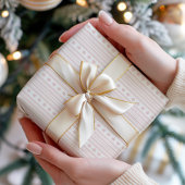 Elegant roze streeppatroon cadeaupapier