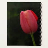 Elegant roze Tulip-fotoscript op maat Planner (Achterkant)