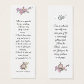 Elegant Roze Vast Religieus Wisdom Mini Visitekaartjes (Voorkant /achterkant)