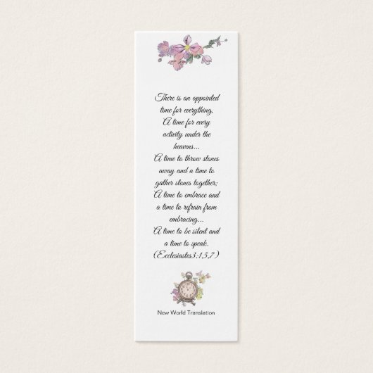 Elegant Roze Vast Religieus Wisdom Mini Visitekaartjes (Voorkant)