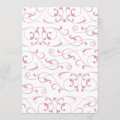 Elegant Roze Vlaams Binnendringmenu Menu (Achterkant)