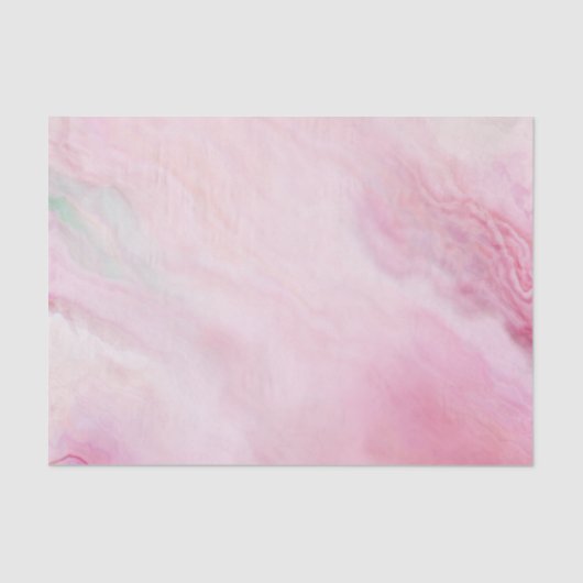 Elegant roze Waterverf Agate Patroon Tissue Pape Tissuepapier (Voorkant)