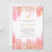 Elegant roze Waterverf en goud | Bevestiging Kaart (Voorkant)
