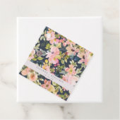 Elegant roze Waterverf Floral Custom Wedding Bedankjes Labels (In situ)