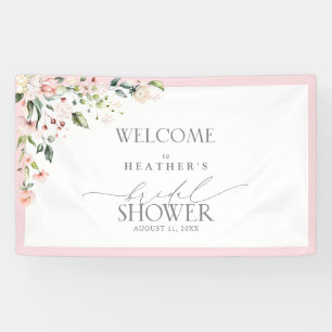 Elegant roze Waterverf Floral Shower Welkom Spandoek