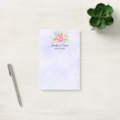 Elegant roze Waterverf Flower Bouquet Wedding Post-it® Notes (Kantoor)