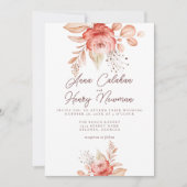 Elegant roze Waterverf Rozen Kaart (Voorkant)