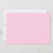 Elegant Roze & Wit Damask Baby shower Uitnodiging (Achterkant)