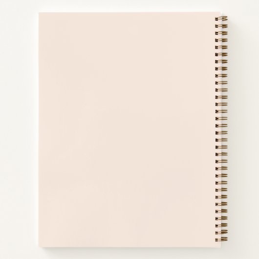 Elegant roze wit script spoelt harthuwelijk notitieboek (Achterkant)