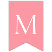 Elegant roze witte kerst vlaggetjes (Eerste vlag)