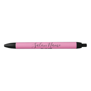 Elegant Roze Zaken met de Naam en het Aantal van d Zwarte Inkt Pen