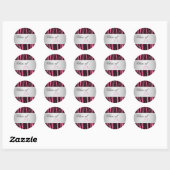Elegant Roze Zebra Afstuderen Stickers (Vel)