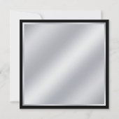 Elegant Roze Zwart Masquerade Party Kaart (Achterkant)