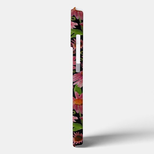 Elegant roze zwarte geleiders Butterflies Case-Mate iPhone Case (Achterkant / Links)