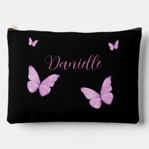 Elegant Roze & Zwarte Vlinder Custom Etui