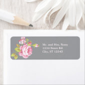 Elegant Rozen adreslabel Etiket (Insitu)