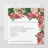 Elegant Rozen Blush Het spijt me dat ik Kaart ben  (Voorkant)