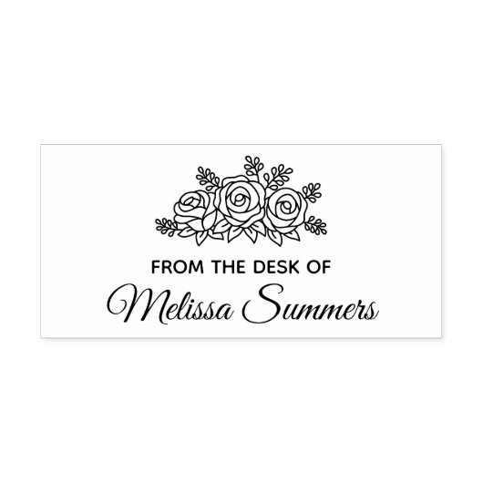 Elegant Rozen Bouquet Flowers uit het bureau van Zelfinktende Stempel (Design)