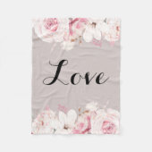 Elegant Rozen Fleece Blanket (Voorkant)