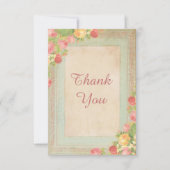 Elegant Rozen Hartelijk dank Bedankkaart (Voorkant)