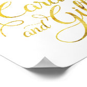 Elegant Rozen Kaarten en cadeaubord (8x10) Poster (Hoek)