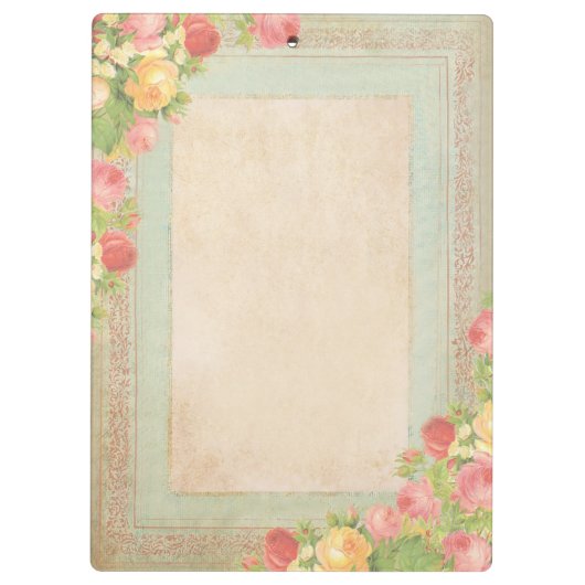 Elegant Rozen Klembord (Achterkant)