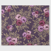 Elegant rozen patroon cadeaupapier (Vlak)