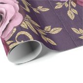 Elegant rozen patroon cadeaupapier (Rol Hoek)