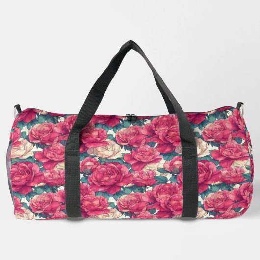 Elegant Rozen patroon groot Plunjezak (Achterkant)