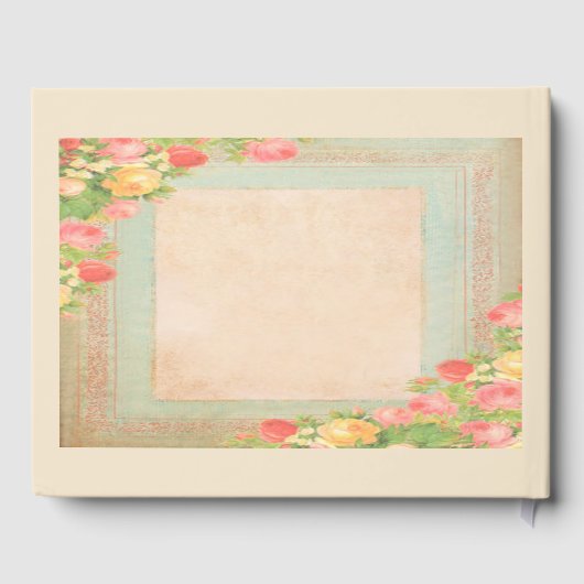 Elegant Rozen Wedding Gastenboek (Achterkant)