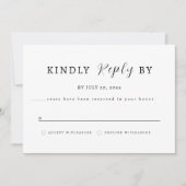 Elegant RSVP Card - NYC Save The Date (Voorkant)