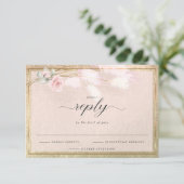 Elégant RSVP Dusty rose Floral (Debout devant)