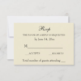  Elegant RSVP Ecru Kant
