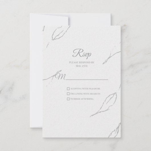 Élégant Rsvp Floral (Devant)