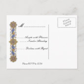 Elegant RSVP Gold Geometric Custom Briefkaart (Achterkant)