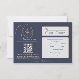 Elegant RSVP Kaartje