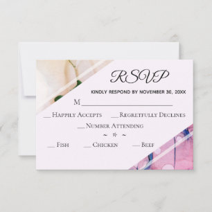 *~* Elégant RSVP Mariage d'aquarelle moderne